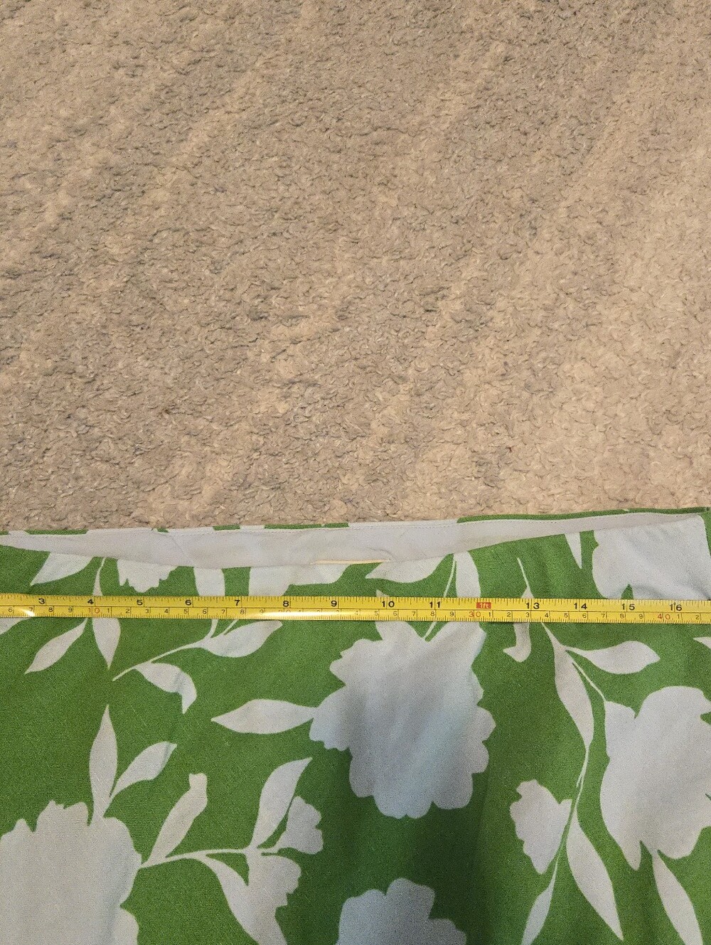 Kate Spade New York Target Green Floral Linen Blend Mermaid Midi Skirt Large - Picture 3 of 5